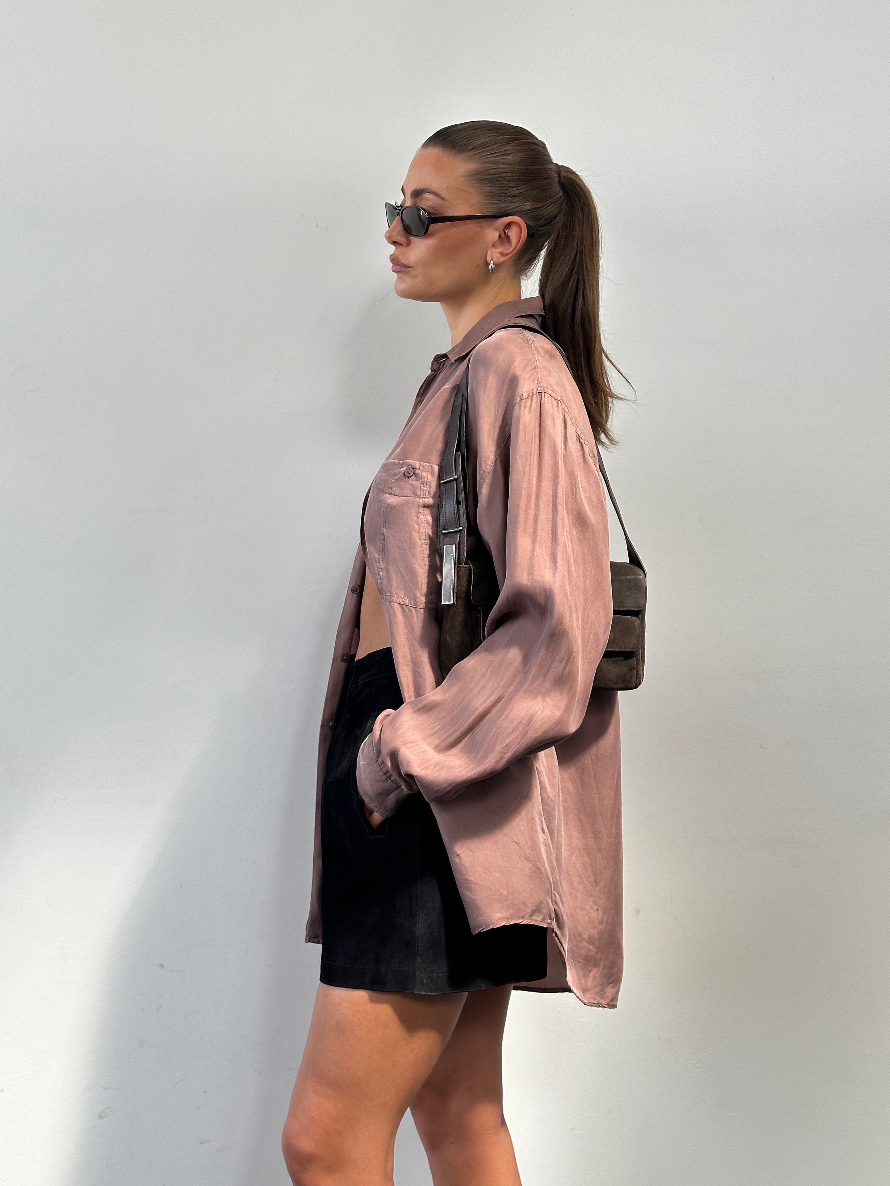 Vintage 90s Pure Silk Shirt - XL - SYLK