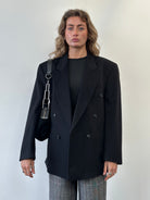 Yves Saint Laurent 80s Brushed Wool Cashmere Blazer - 40R/L - SYLK