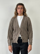 Kenzo Pure Wool Chunky Cable Knit Cardigan - S/M - SYLK