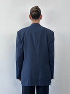 Italian Vintage Pure Wool Double Breasted Blazer - 42R/XL - SYLK