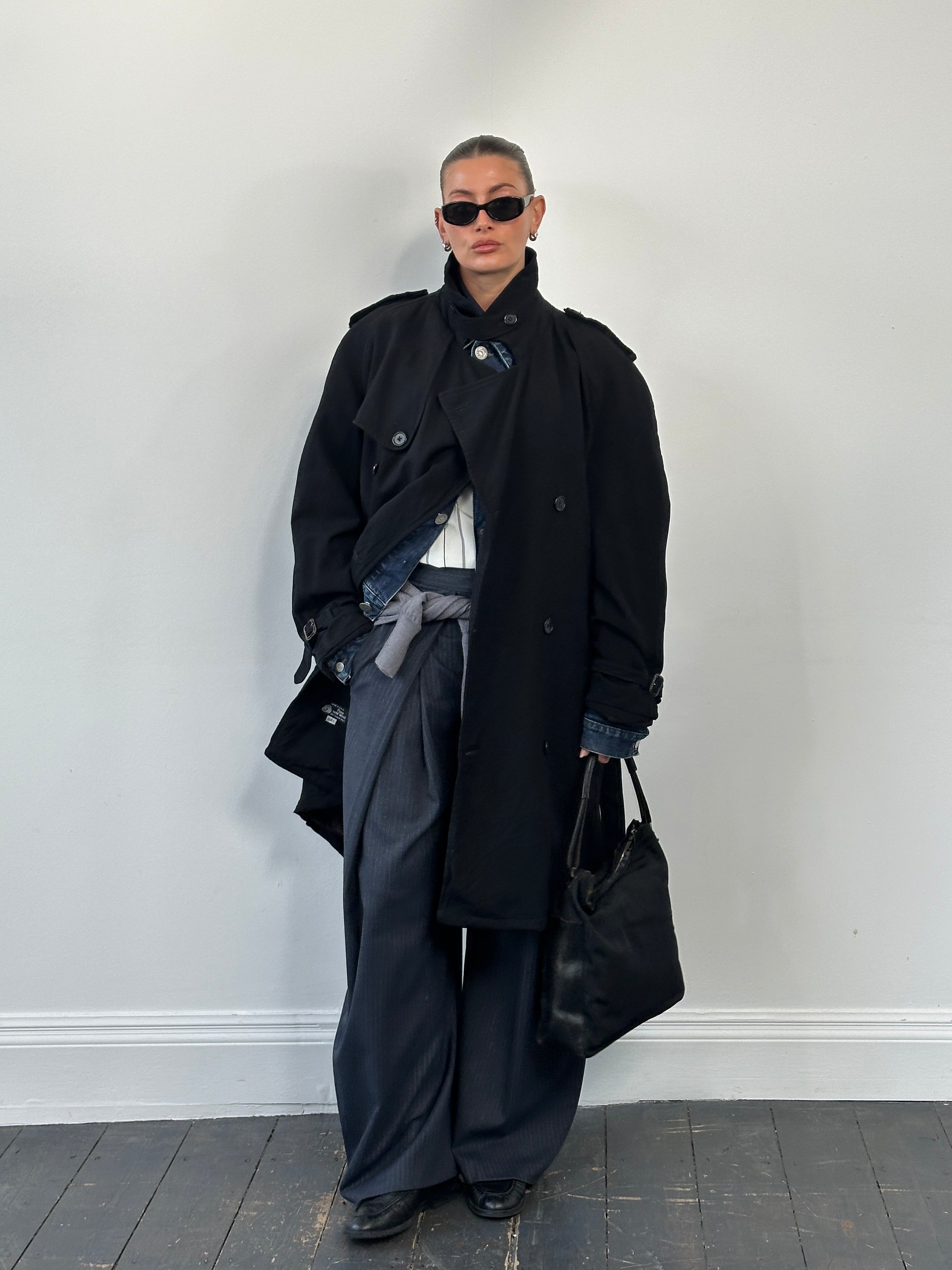 Christian Dior Monsieur 1980s Double Breasted Trench Coat - XL - SYLK