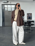 Yves Saint Laurent Diffusion Hommes 1980s Check Wool Blazer - 42R/XL - SYLK