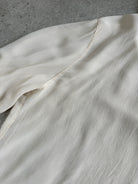 Max Mara Pure Silk Frill Wrap Blouse - L - SYLK