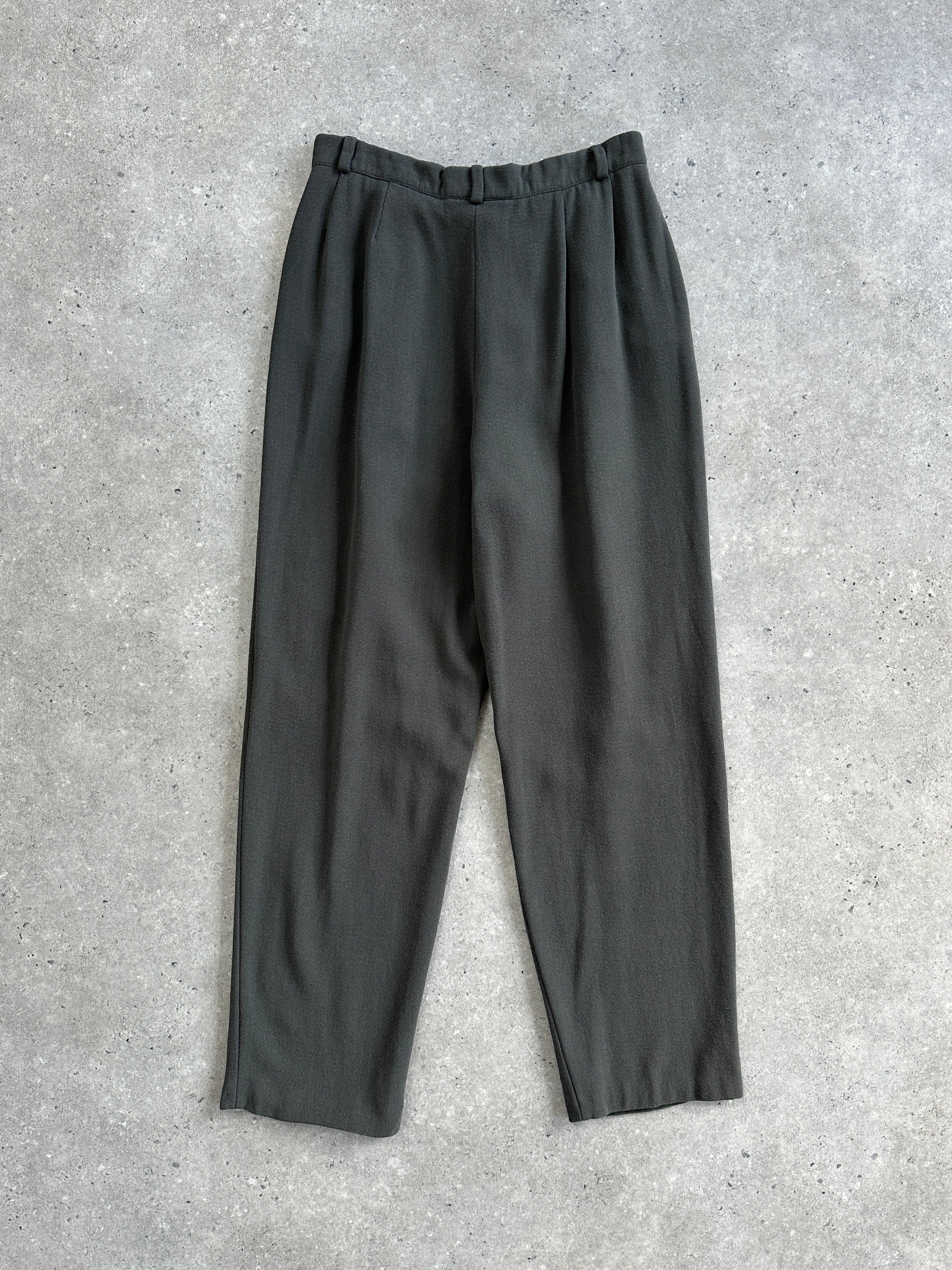 Emporio Armani High Waisted Straight Leg Trousers - W24 - SYLK
