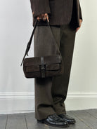 Yves Saint Laurent 00s Rive Gauche Suede Shoulder Bag - SYLK