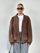 Vintage Suede Bomber Jacket - XL/XXL - SYLK