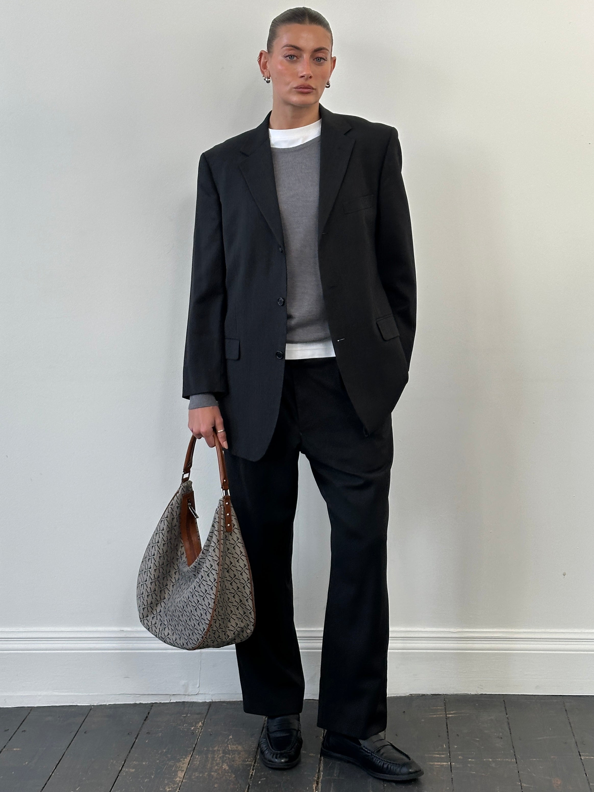 Yves Saint Laurent Pour Homme 1990s Pure Wool Single Breasted Suit - 40S/W32 - SYLK