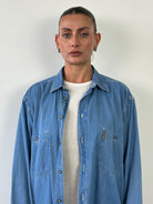 Armani Jeans Denim Logo Shirt - XL - SYLK
