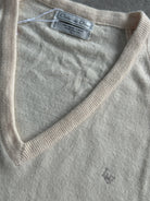 Christian Dior V Neck Logo Knitted Jumper - L/XL - SYLK