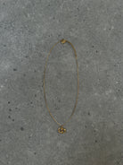 Christian Dior 16” Gold Plated Logo Pendant Necklace - SYLK