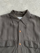 GUESSILK 1990s Pure Silk Minimal Shirt - L - SYLK