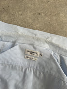 Yves Saint Laurent 1990s Cotton Check Logo Shirt - L - SYLK