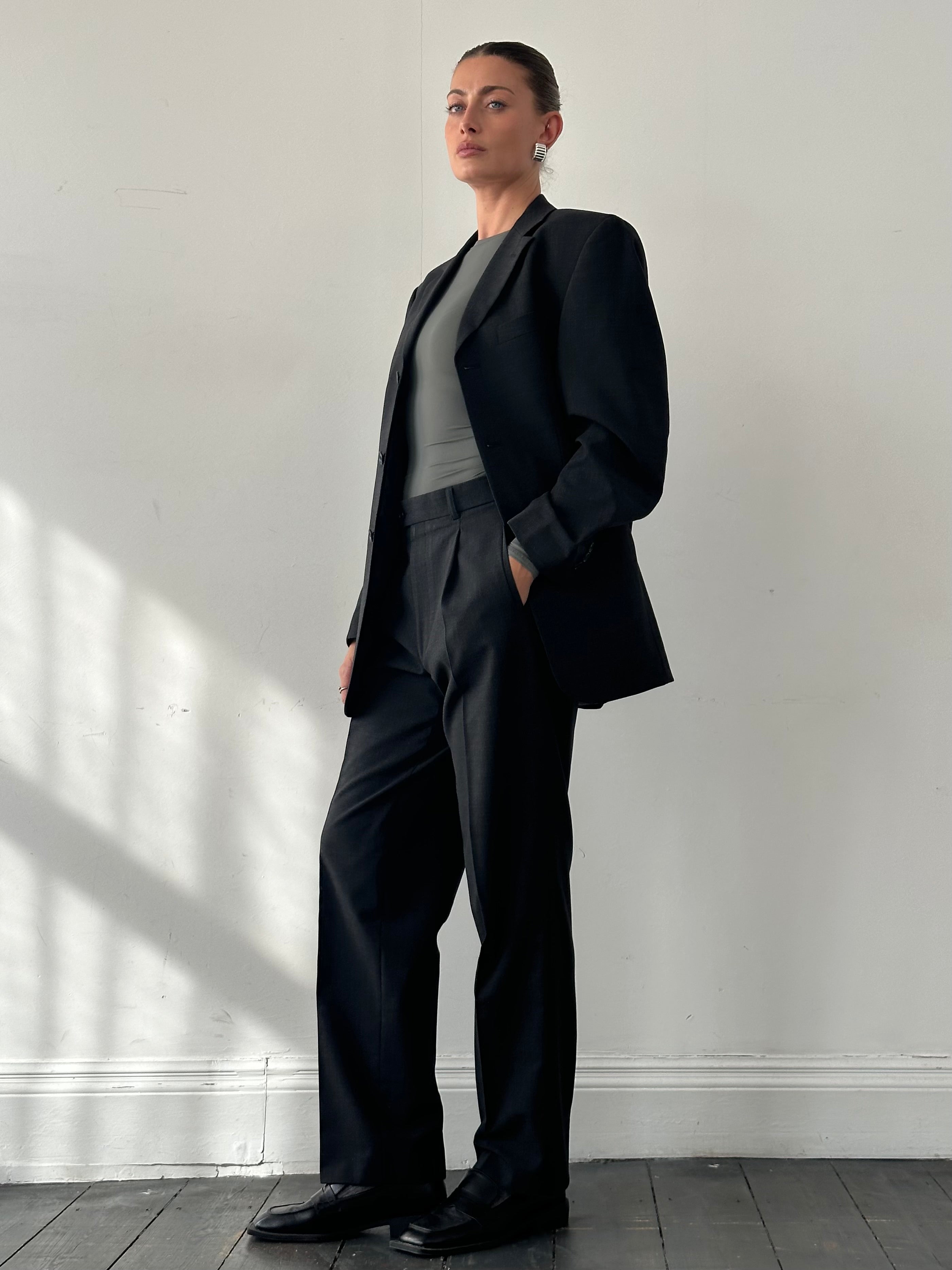 Vintage Wool Single Breasted Suit - 38R/W30 - SYLK