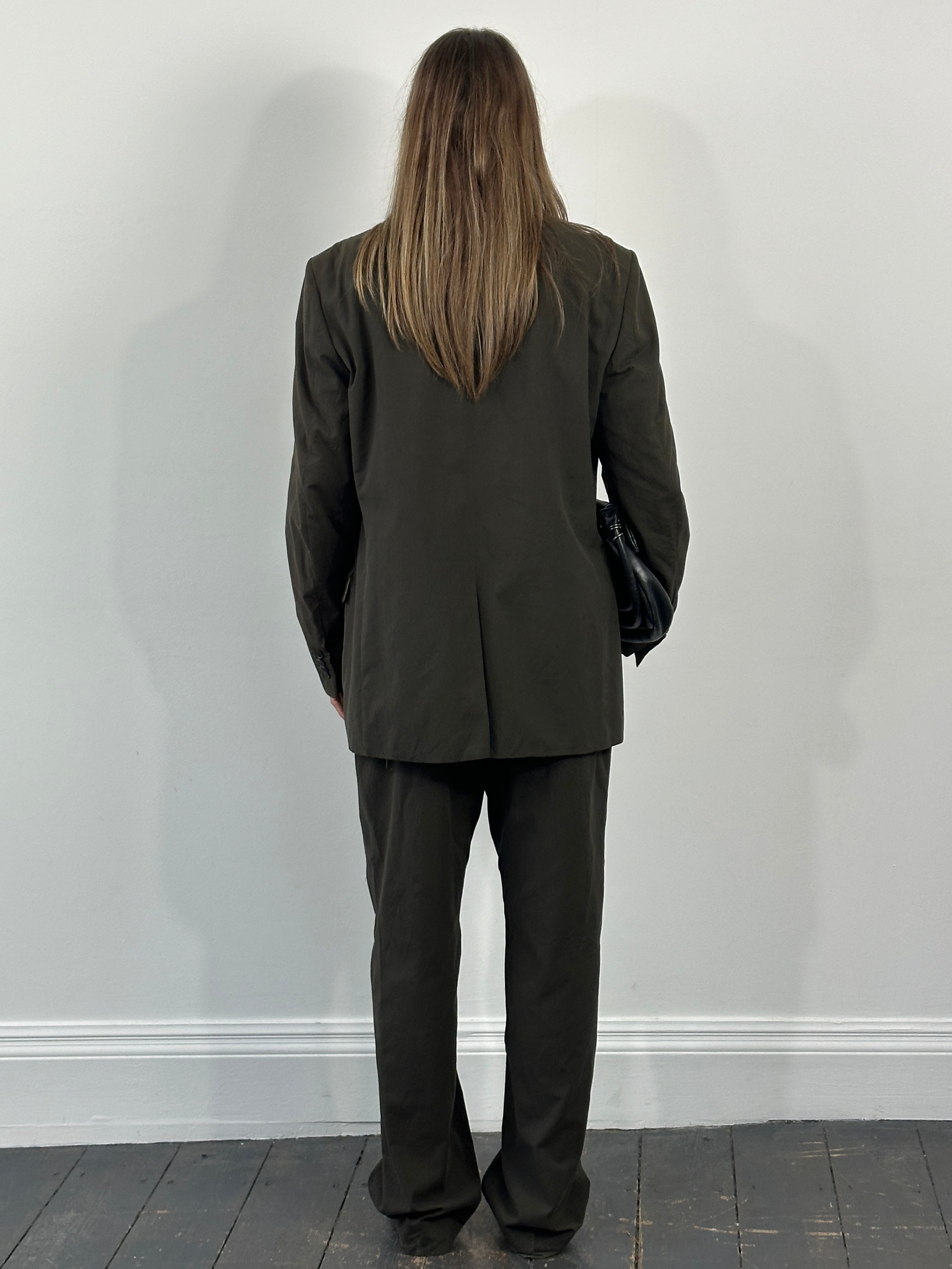 Vintage 1990s Cotton Stripe Single Breasted Suit - 42R/W34 - SYLK