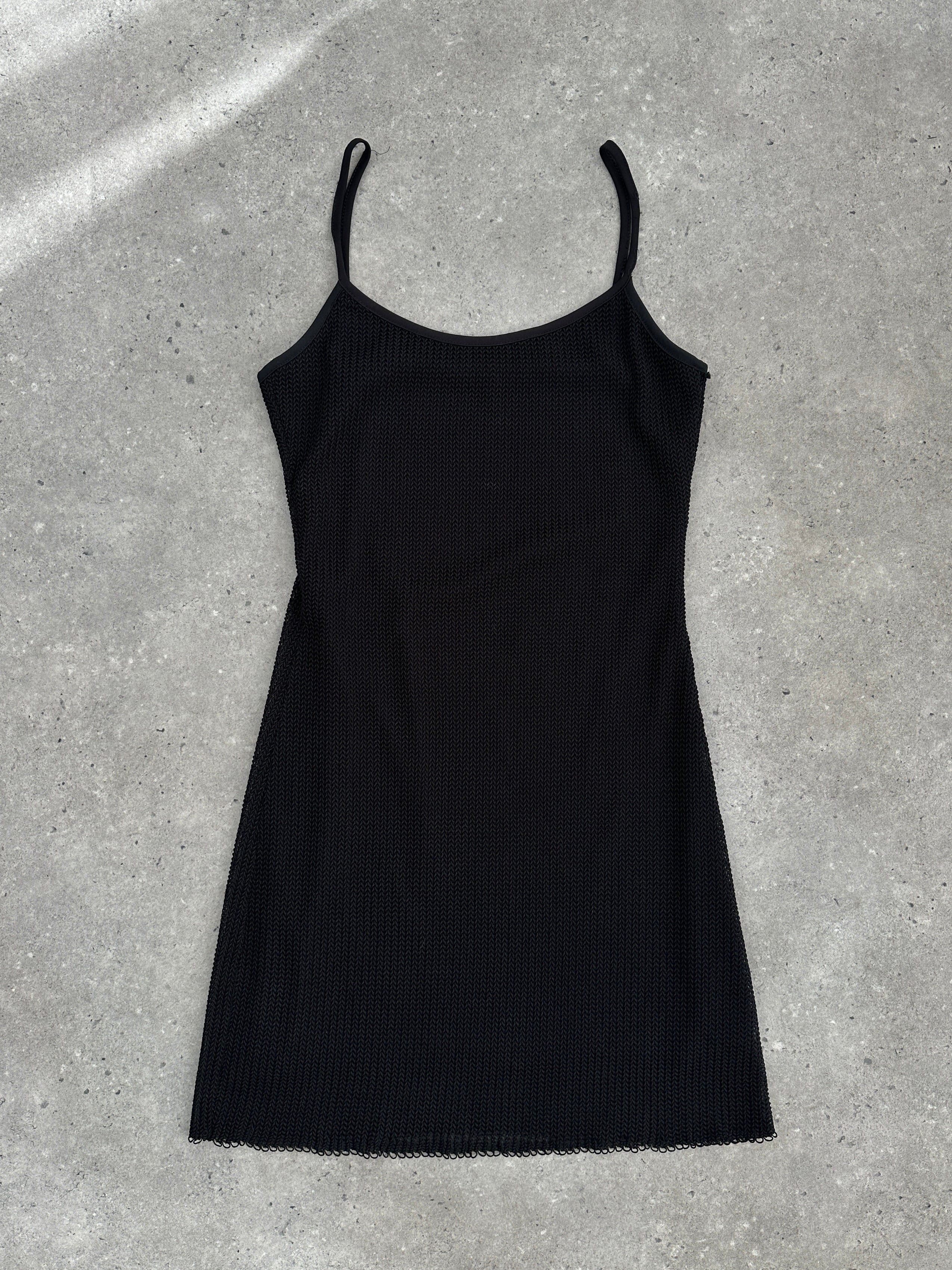 French Vintage Double Layered Mini Slip Dress - S - SYLK