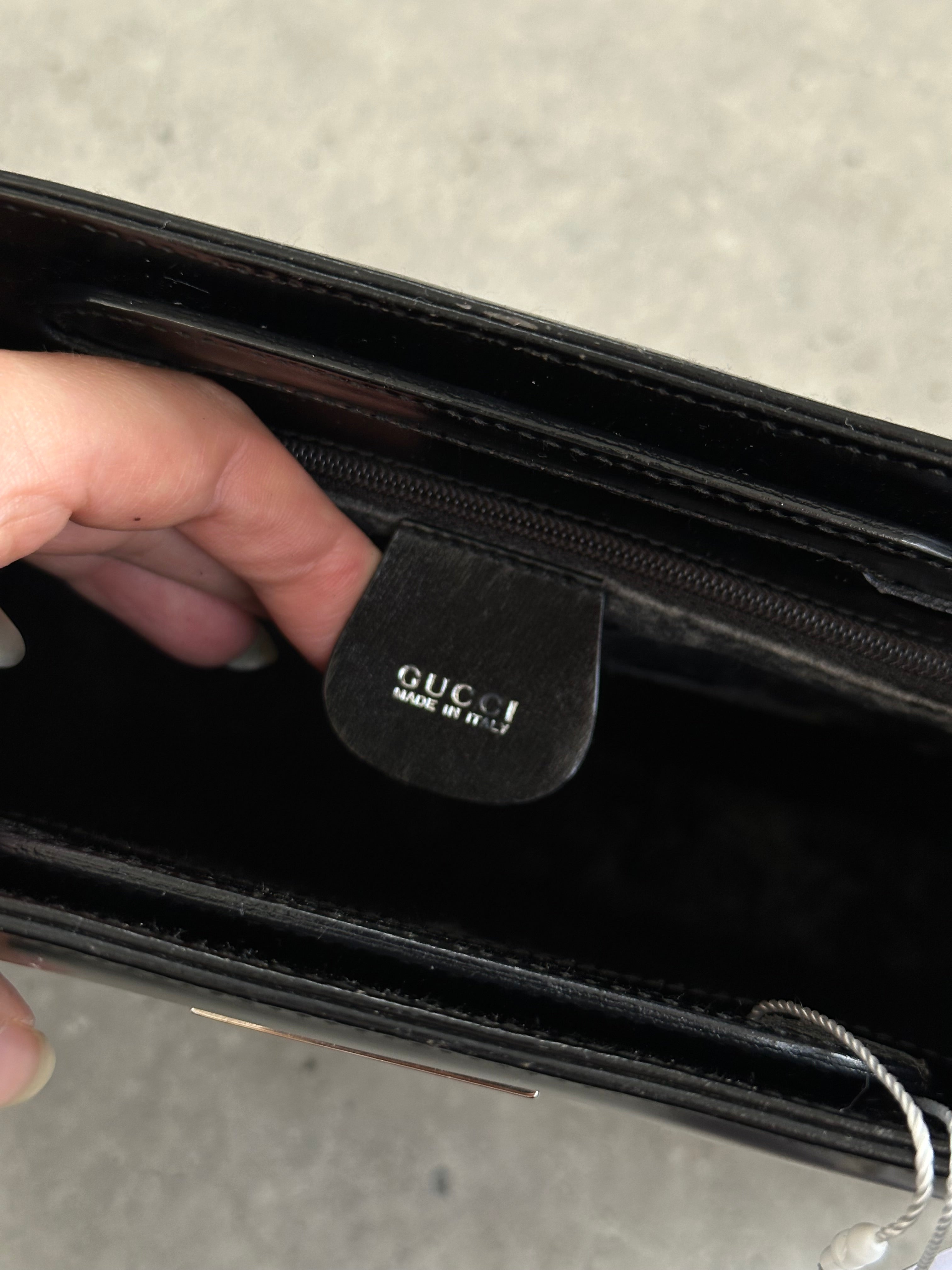 Gucci 2 in 1 Leather & Vinyl Hand Bag - SYLK