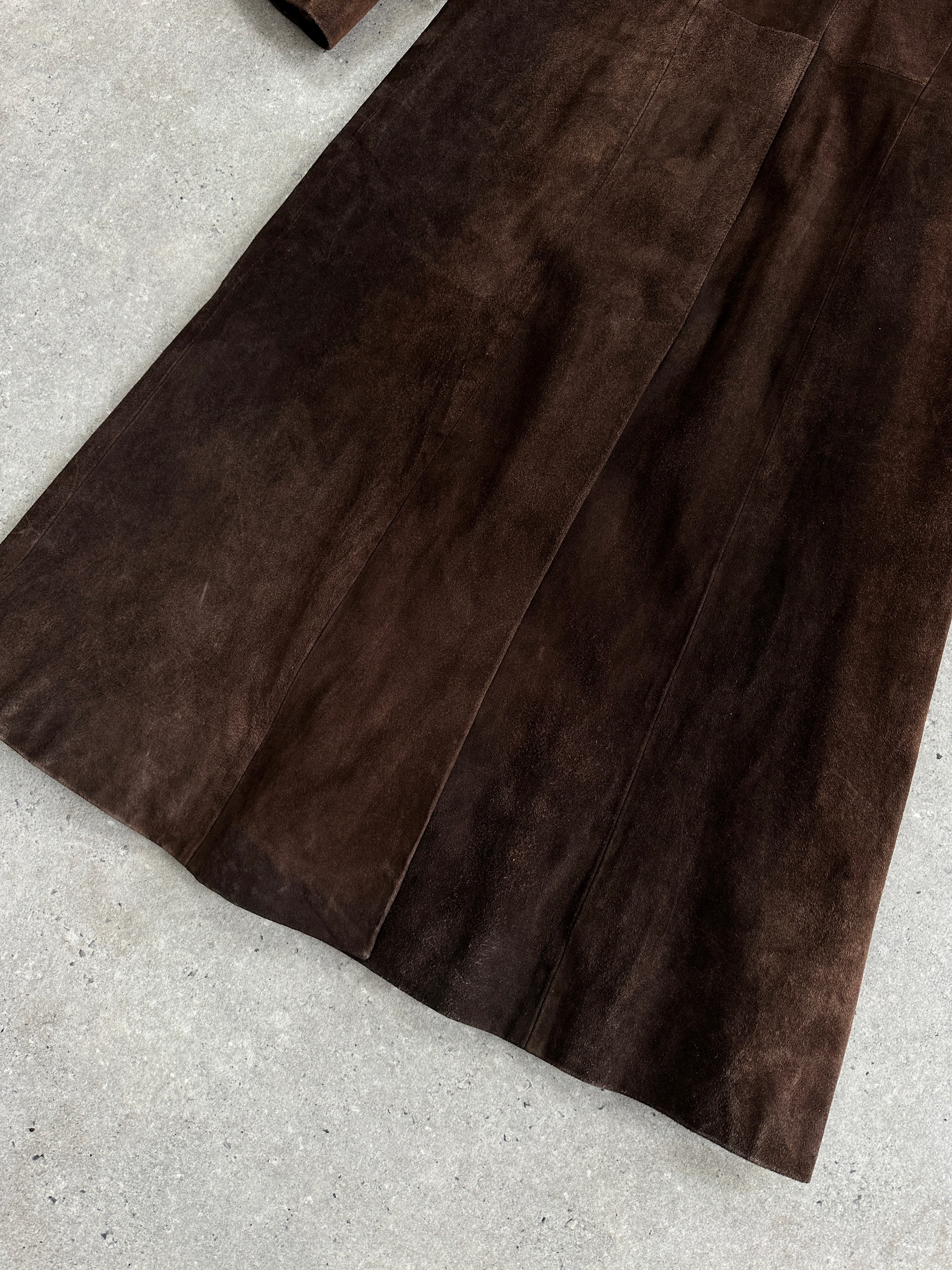 Vintage Suede Trench Coat - S - SYLK