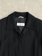 Max Mara Minimal Concealed Placket Jacket - M - SYLK