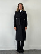 Marella Pure Virgin Wool Double Faced Belted Coat - S - SYLK