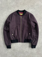 Versace Jeans 2000s Wool Herringbone Bomber Jacket - S/M - SYLK