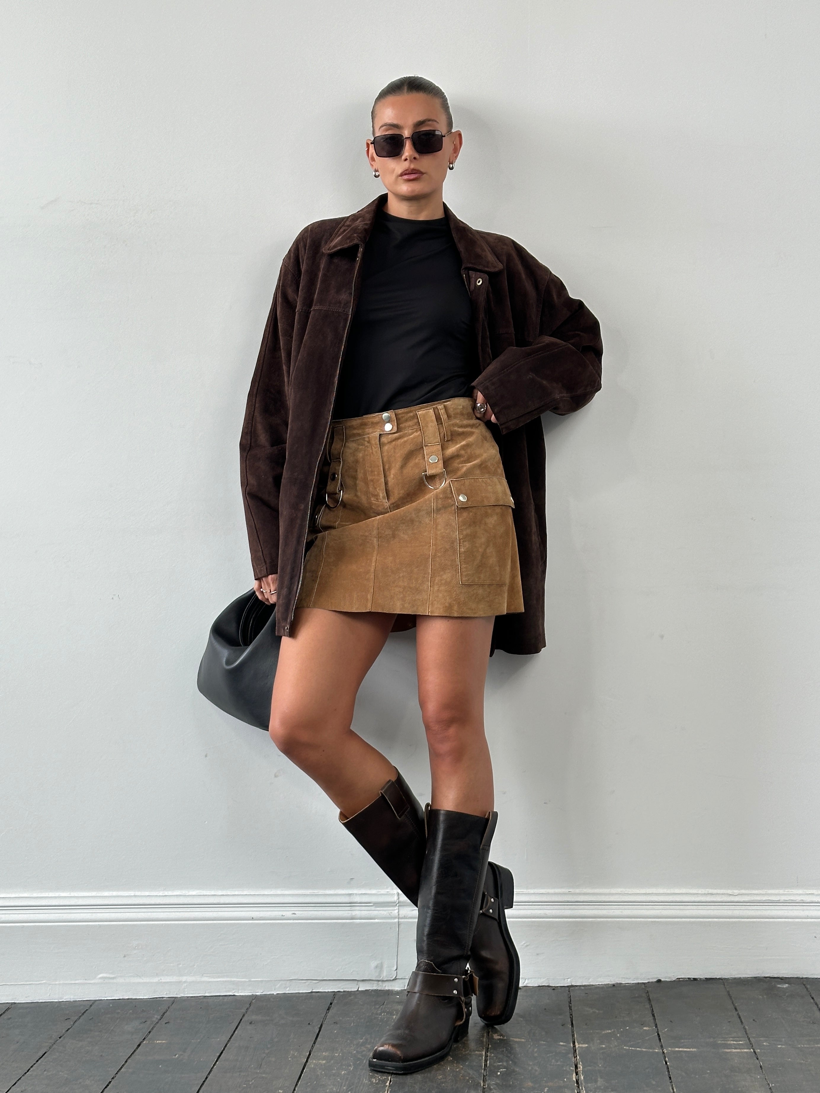 Conbipel Suede Mini Skirt - W28 - SYLK