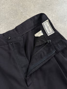 Gianni Versace 80s Pure Wool Tapered Leg Tailored Trousers - W30 - SYLK