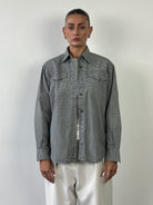 Versace Jeans Couture Gingham Pure Cotton Logo Shirt - M - SYLK