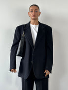 Yves Saint Laurent Brushed Wool Cashmere Bespoke Button Blazer - XL - SYLK
