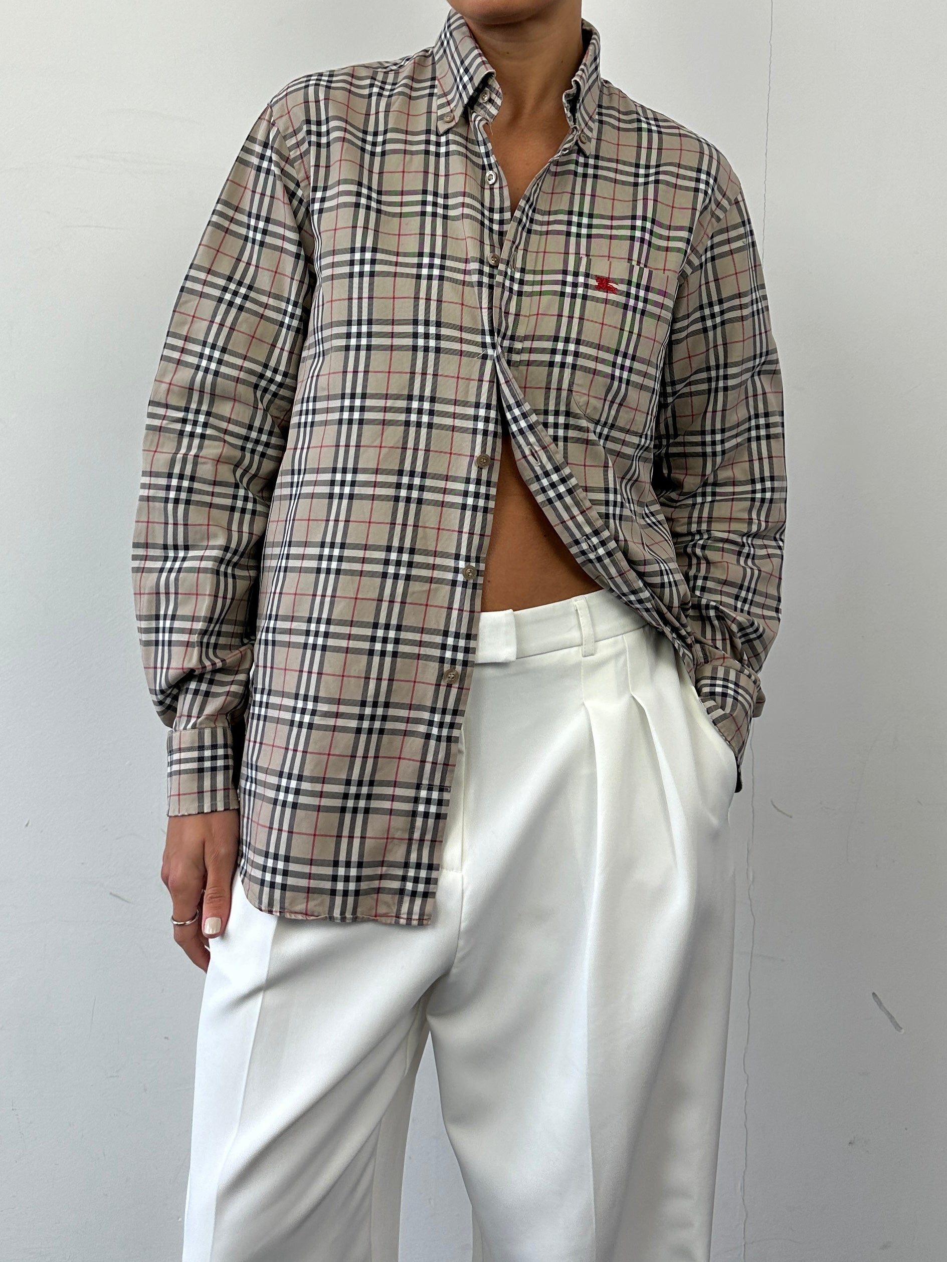 Burberry Nova Check Pure Cotton Shirt - L - SYLK