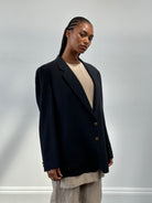 Yves Saint Laurent 1980s Pure Wool Bespoke Button Blazer - 42R/XL - SYLK