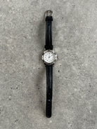 Vintage 1990s Silver Tone Japan Movement Round Quartz Watch - SYLK