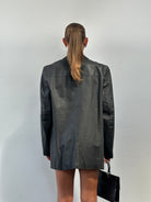 Vintage Leather Blazer Jacket - L/XL - SYLK