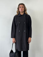 Max Mara Wool Cashmere Double Breasted Coat - M - SYLK