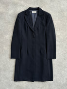 Giorgio Armani 1990s Pure Wool Single Breasted Coat - S - SYLK