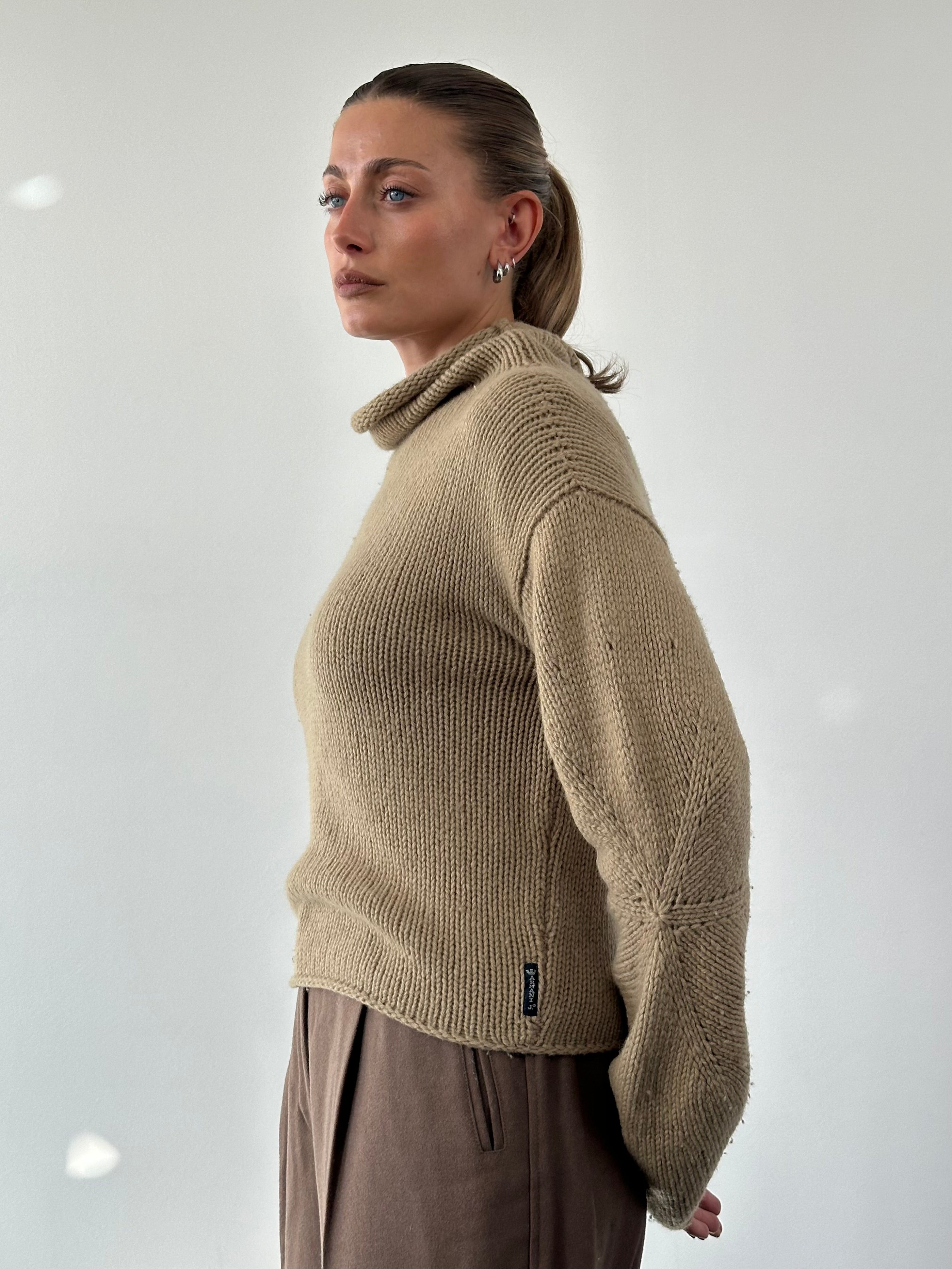 Armani Jeans Wool Roll Neck Jumper - M - SYLK