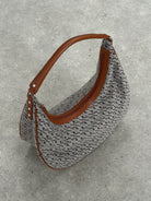 Armani Jeans Monogram Crescent Shoulder Bag - SYLK