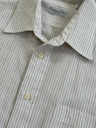 Christian Dior Stripe Cotton Logo Shirt - M/L - SYLK