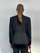 Vintage 90s Fitted Tuxedo Blazer -  M - SYLK