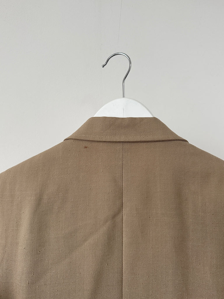 Vintage Linen Single Breasted Blazer - M - SYLK