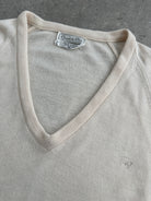 Christian Dior V Neck Logo Knitted Jumper - XL - SYLK