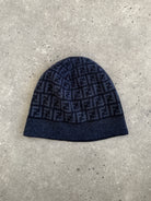 Fendi FF Monogram Print Beanie Hat - SYLK