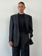 Italian Vintage Brushed Pure Wool Single Breasted Suit - 40S/W30 - SYLK
