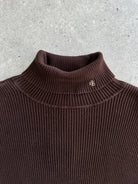 Ralph Lauren Rib Knit Turtle Neck Jumper - M - SYLK