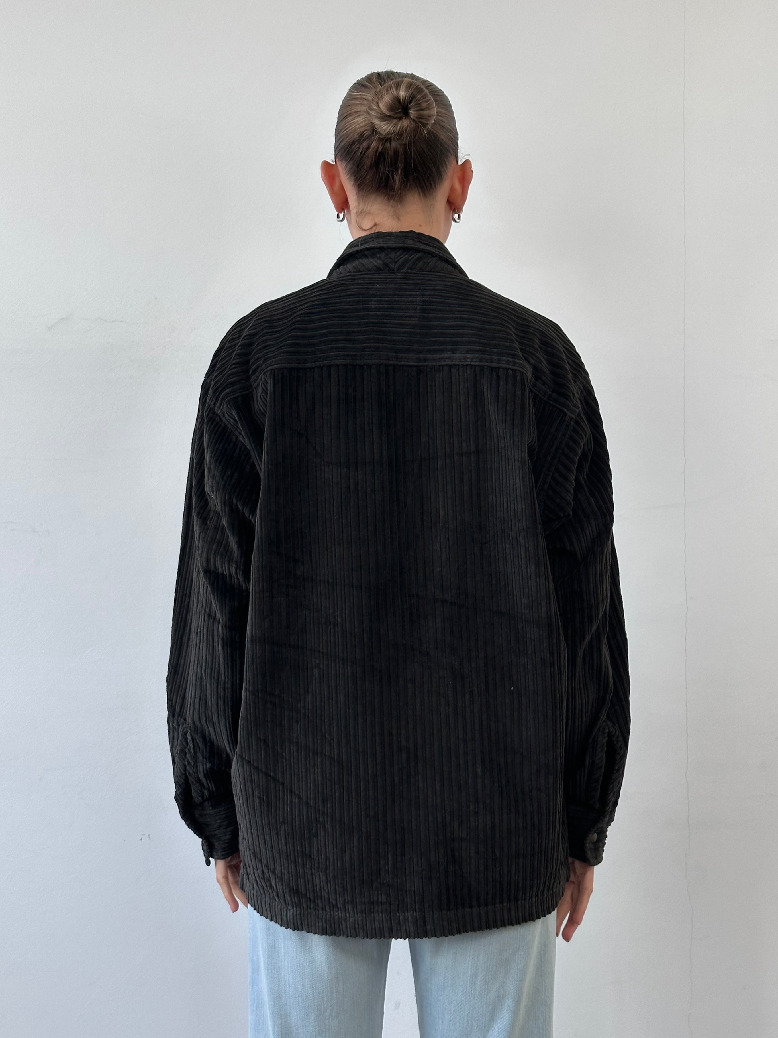 Italian Vintage Jumbo Corduroy Zip Shirt - L/XL - SYLK