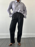 Gianni Versace 1980s Linen High Waisted Trousers - W24 - SYLK