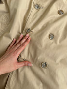 Christian Dior Paris Cotton Double Breasted Trench Coat - L - SYLK