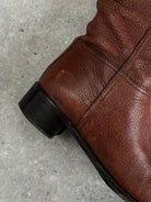 Prada Leather Knee Logo Boots - UK 4 / EUR 37 - SYLK