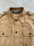 Ralph Lauren Polo 2000s Safari Suede Jacket - XL - SYLK
