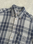Armani Jeans Check Flannel Pure Cotton Logo Shirt - L/XL - SYLK