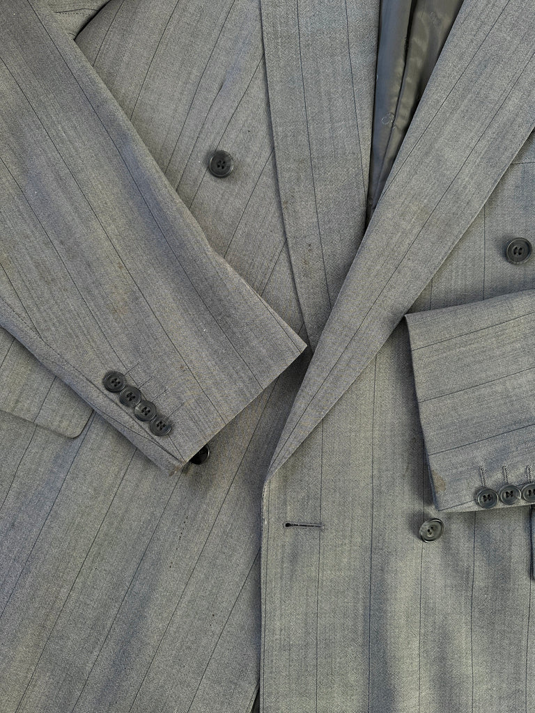 Christian Dior Pinstripe Pure Wool Double Breasted Suit - 42L/W32 - SYLK
